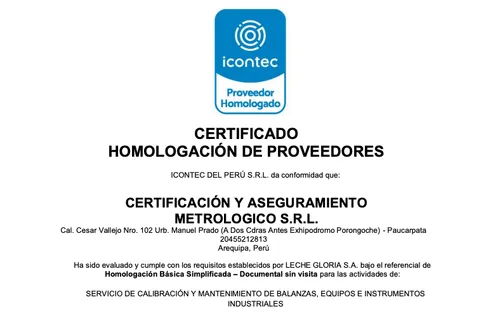 Certificado de Acreditación CYAM S.R.L.